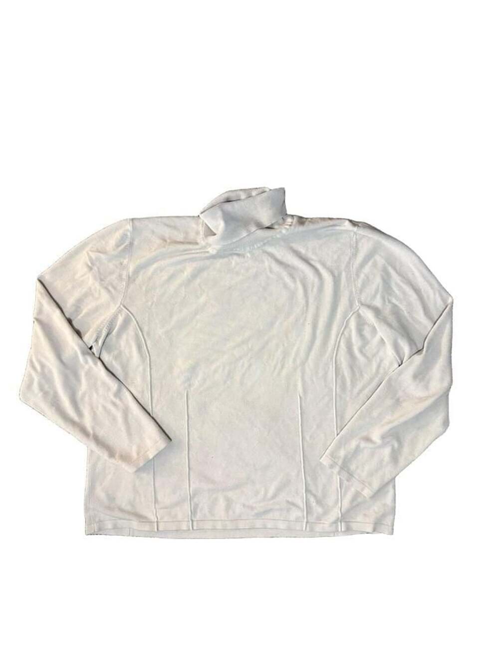 Doncaster Turtleneck Sweater XL Cream Silk Blend